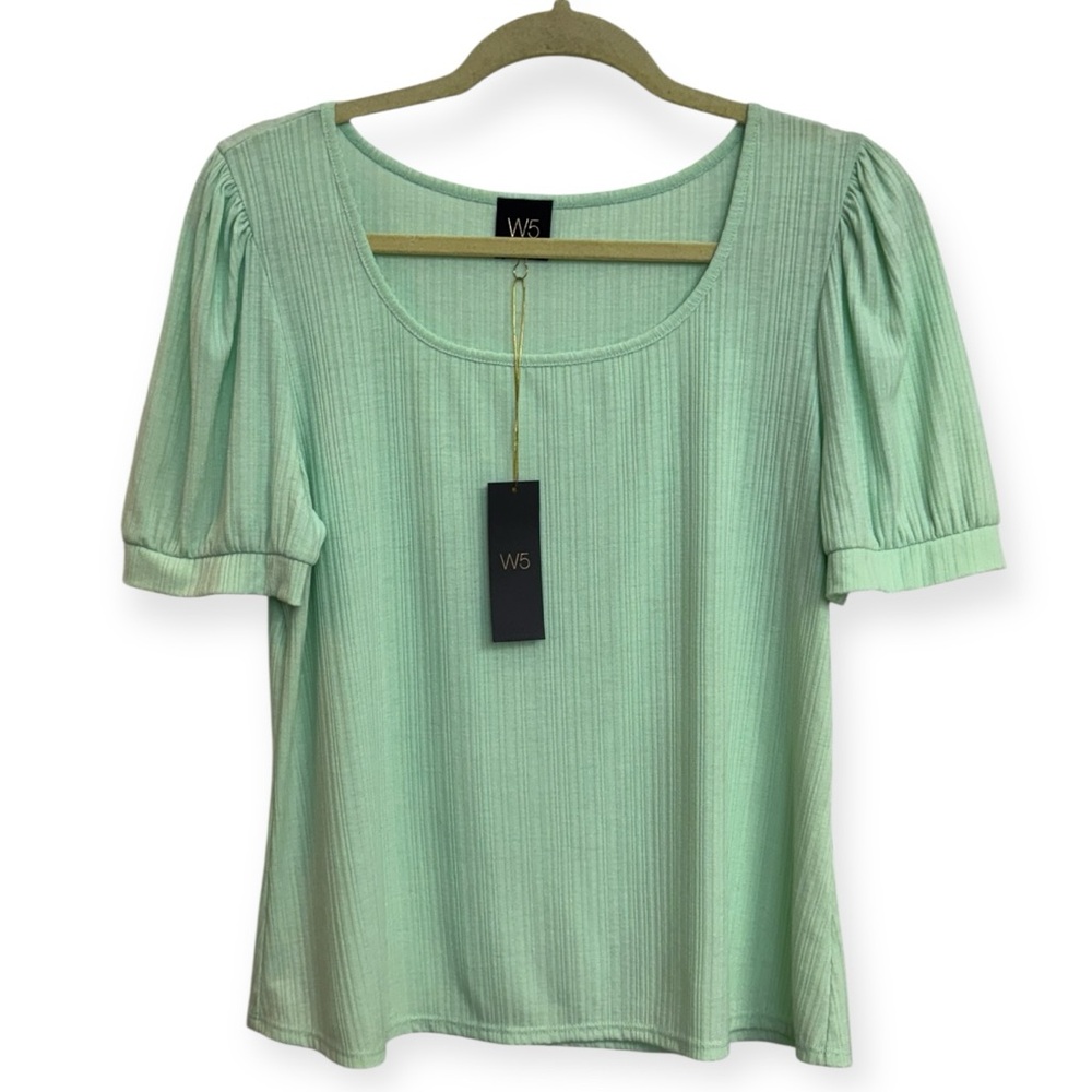 Anthropologie:W5 Mint Green Blouse Size M *236